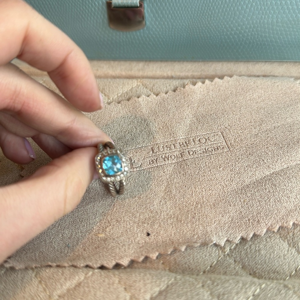 David Yurman blue ring
